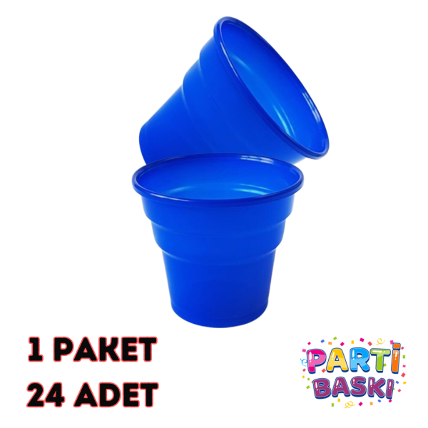 lacivert plastik bardak