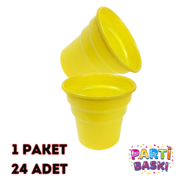 sarı plastik bardak