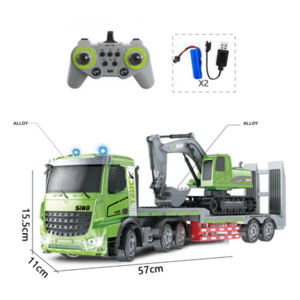 TIR EXCAVATOR - Tır Ve iş Makinesi 2.4 GHz Kumandalı Oyuncak