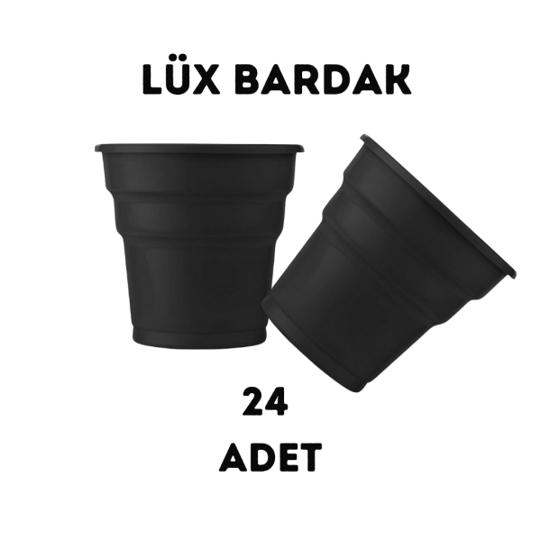 siyah plastik bardak